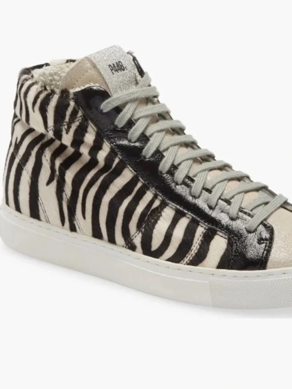 P448 Zebra High Top Sneakers Size 39 $325